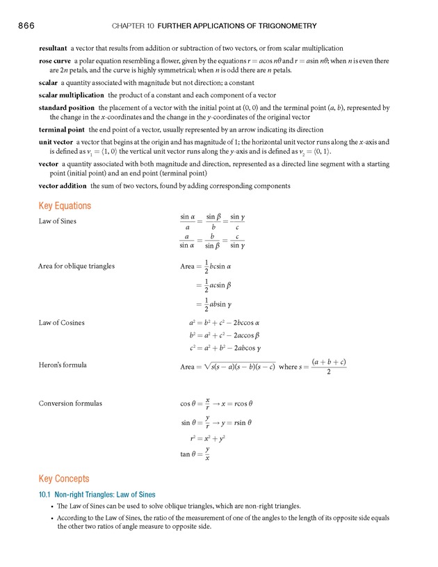 Algebra and Trigonometry - Front Matter 884